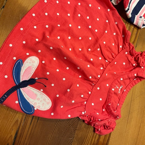 EUC Carters Bundle: 2 shirts, 2 pants and Onesie - Picture 5 of 6